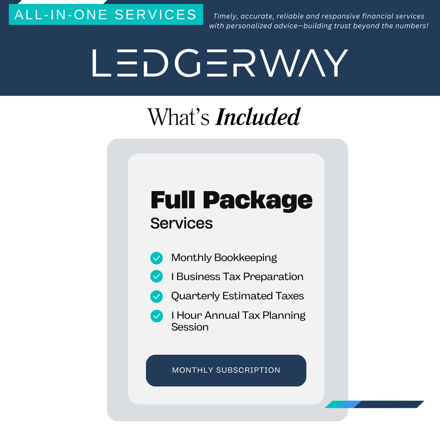 All-In-One Monthly Services